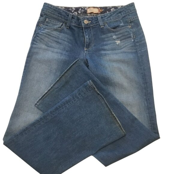 Paige Hollywood Hills Bootcut Jeans Premium Denim Womens Size 28 Blue Stretch Co - Picture 3 of 8